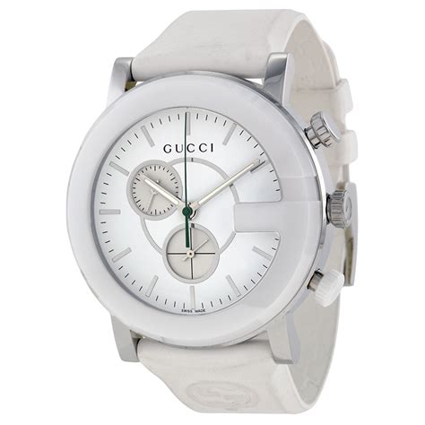 gucci white ceramic watch|gucci dive watch white.